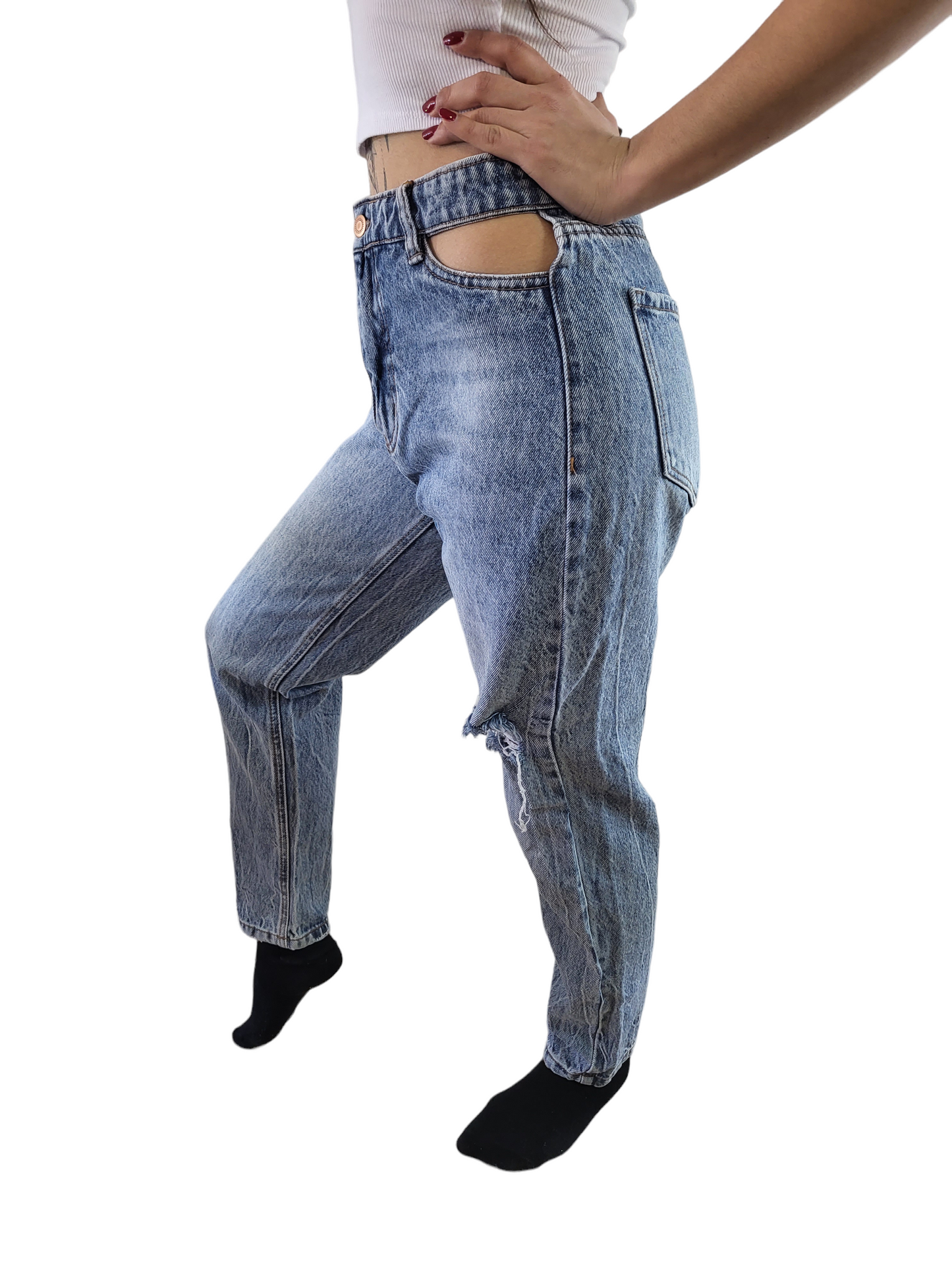 Jean Mom Hips Cut