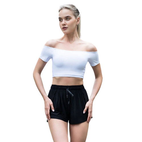 Crop Manche Courte Off Shoulder