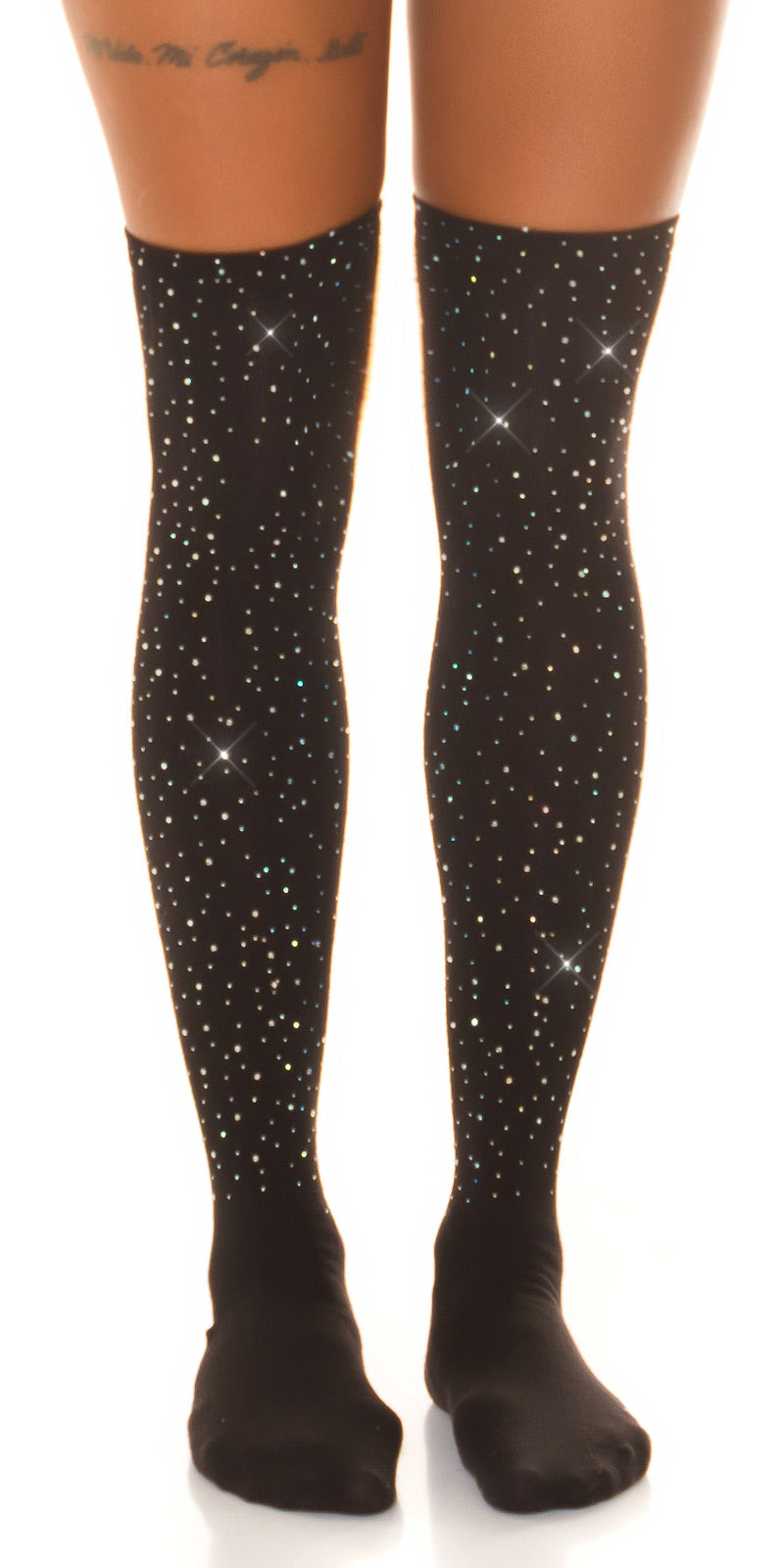 High Socks Strass Chausette Haute