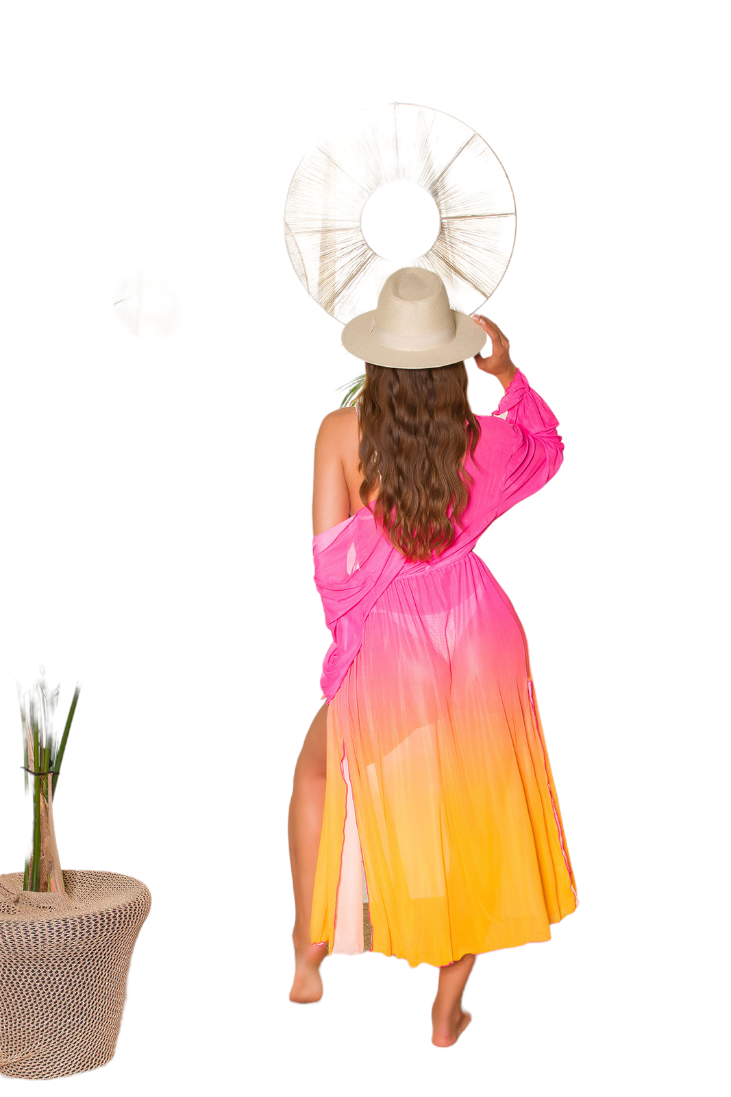 Long Tye and Dye Kimono