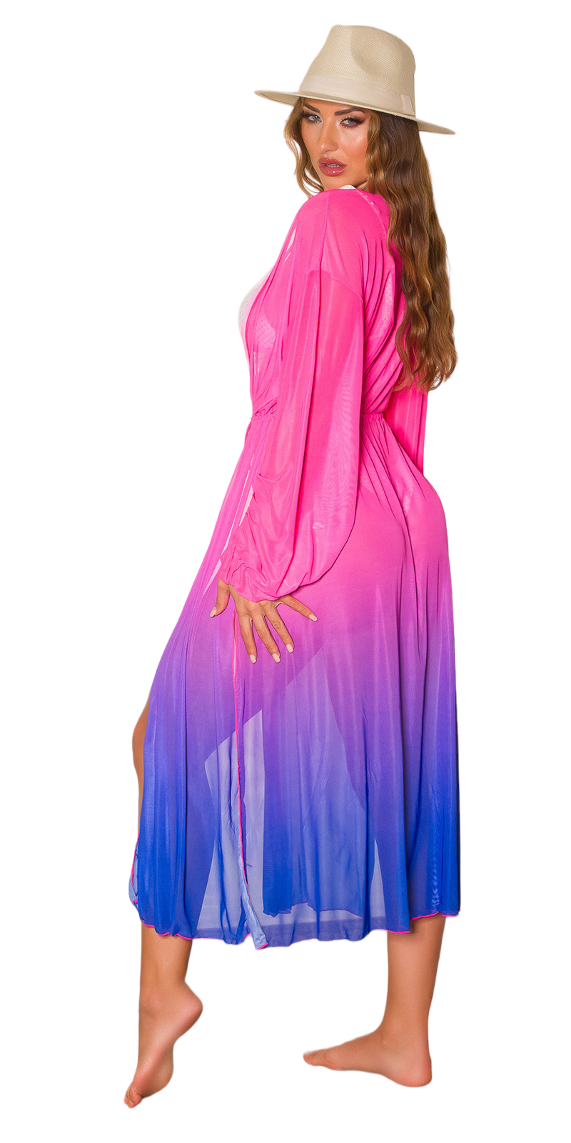 Long Tye and Dye Kimono