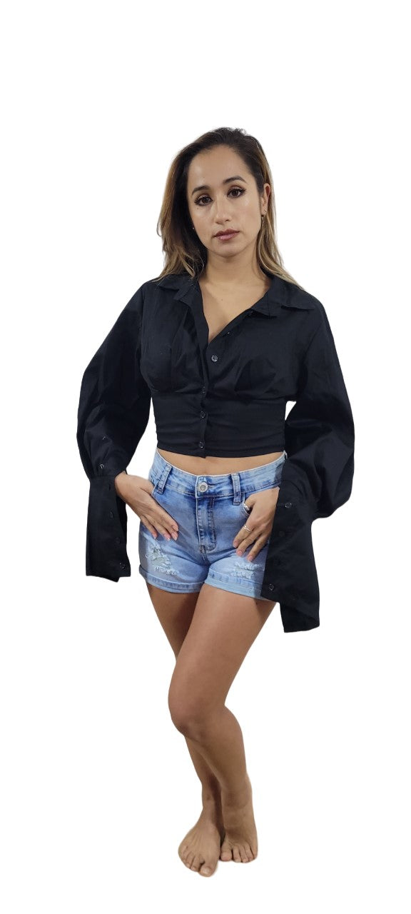 Crop Chemise Oversize