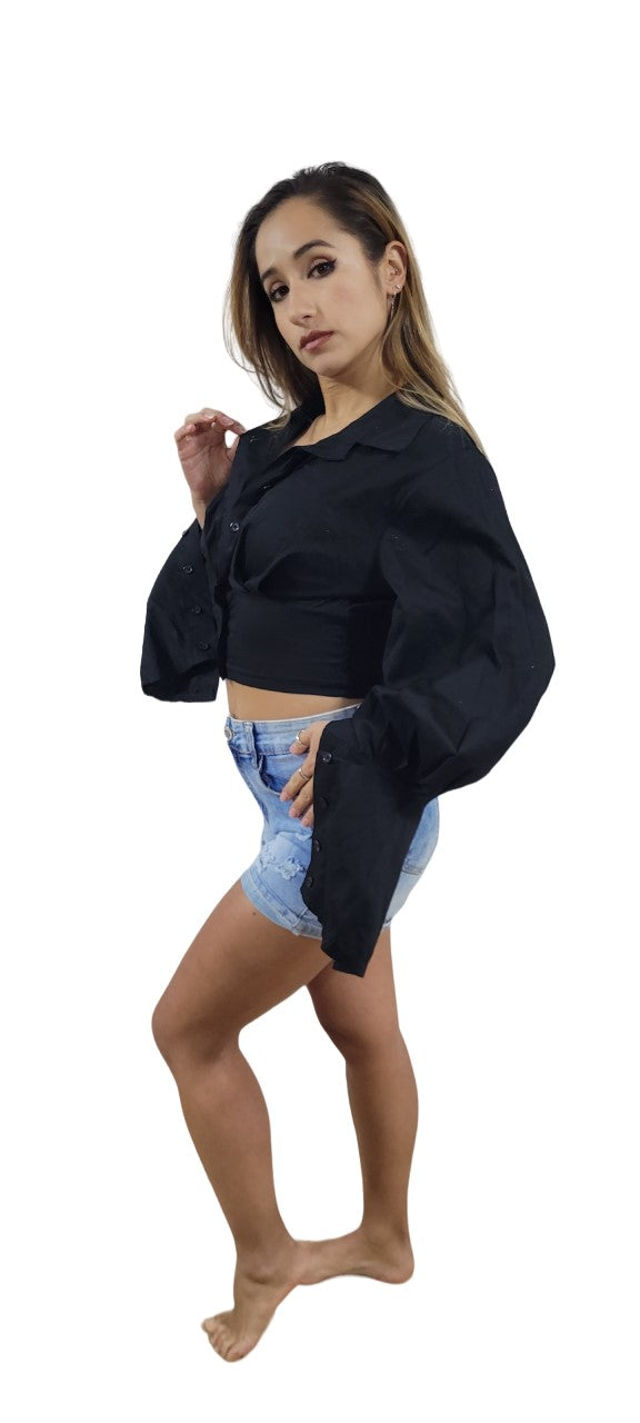 Crop Chemise Oversize