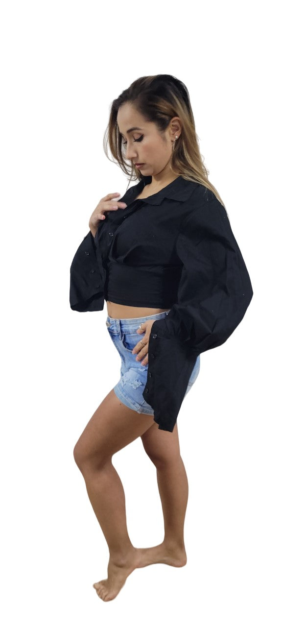 Crop Chemise Oversize