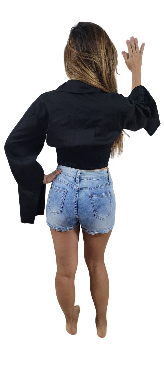 Crop Chemise Oversize
