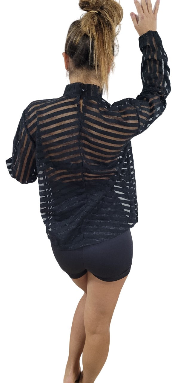 Crop Voile avec Bandes