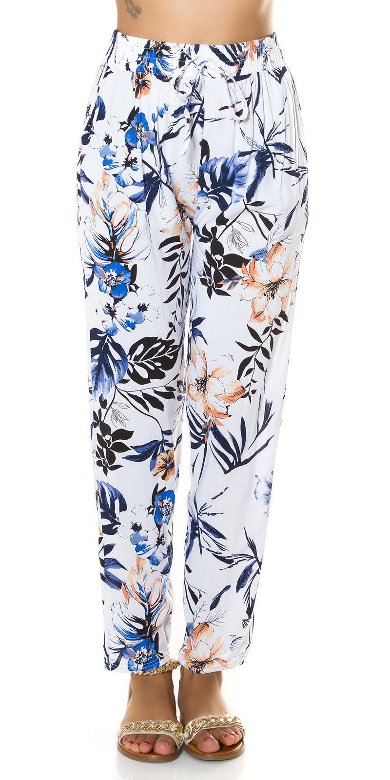 Pantalon Summer à fleurs