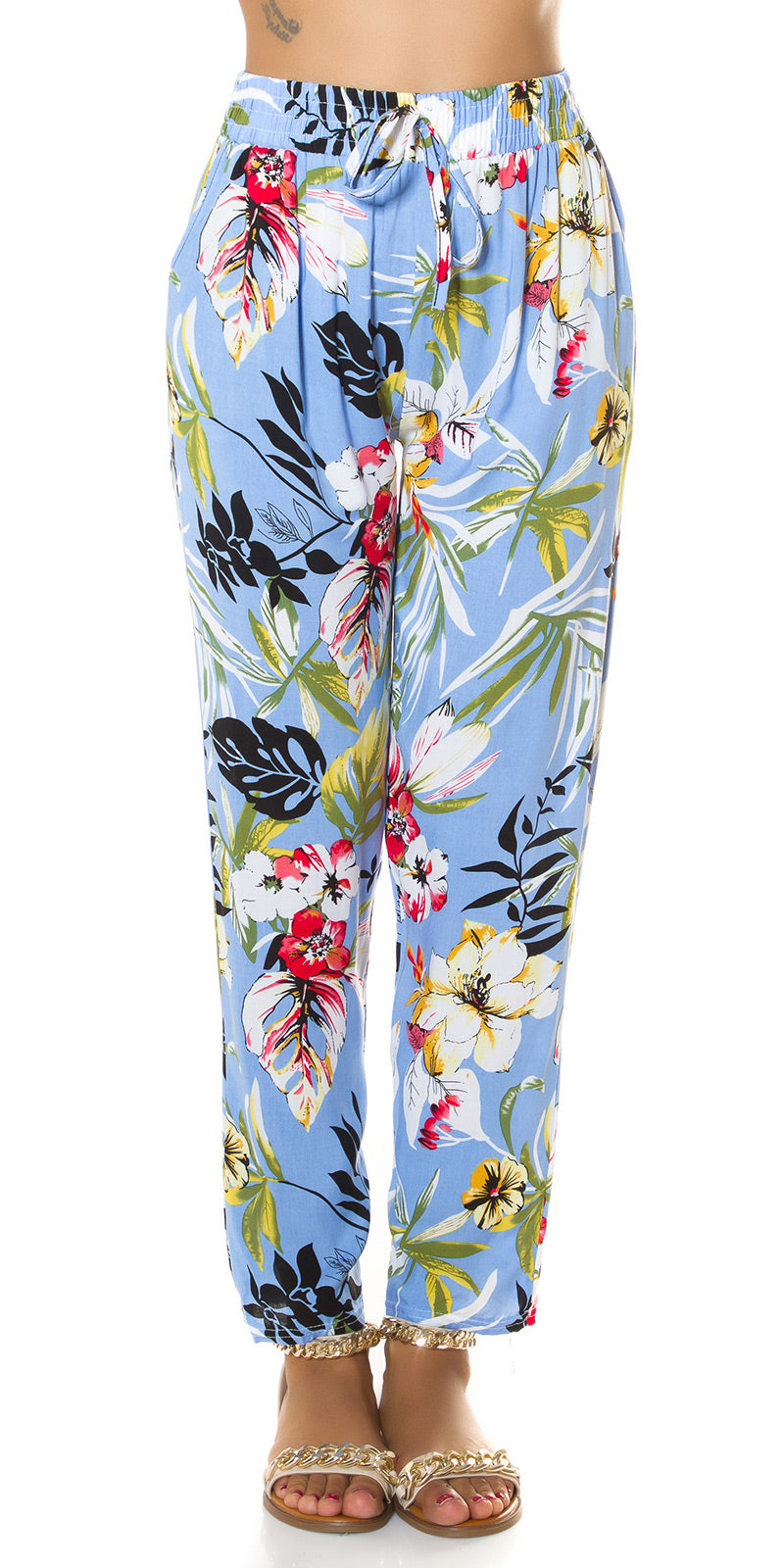Pantalon Summer à fleurs