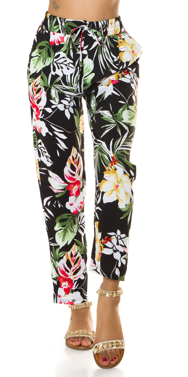 Pantalon Summer à fleurs