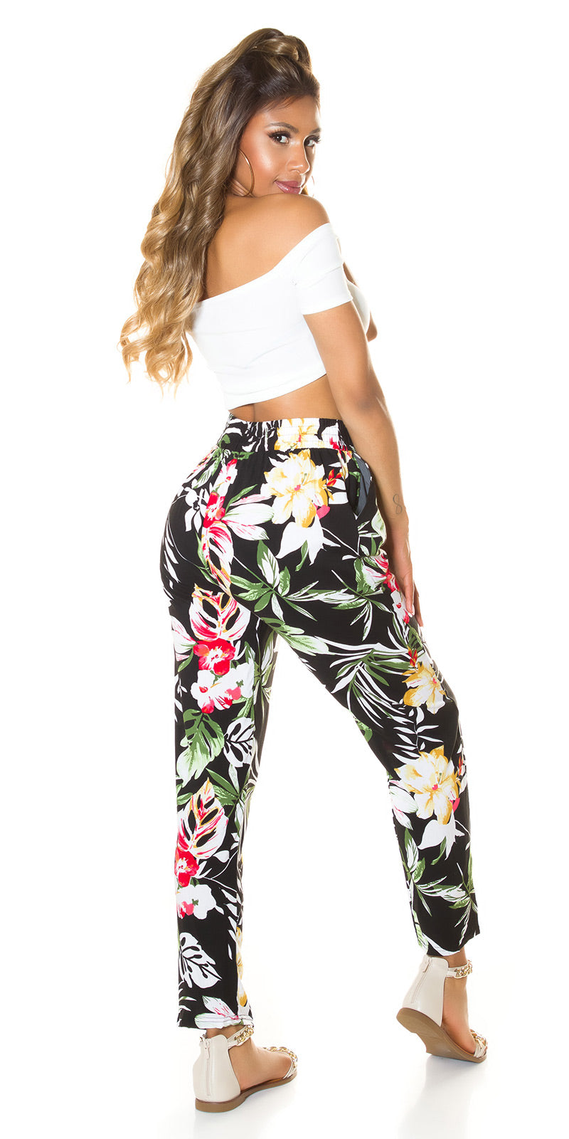 Pantalon Summer à fleurs
