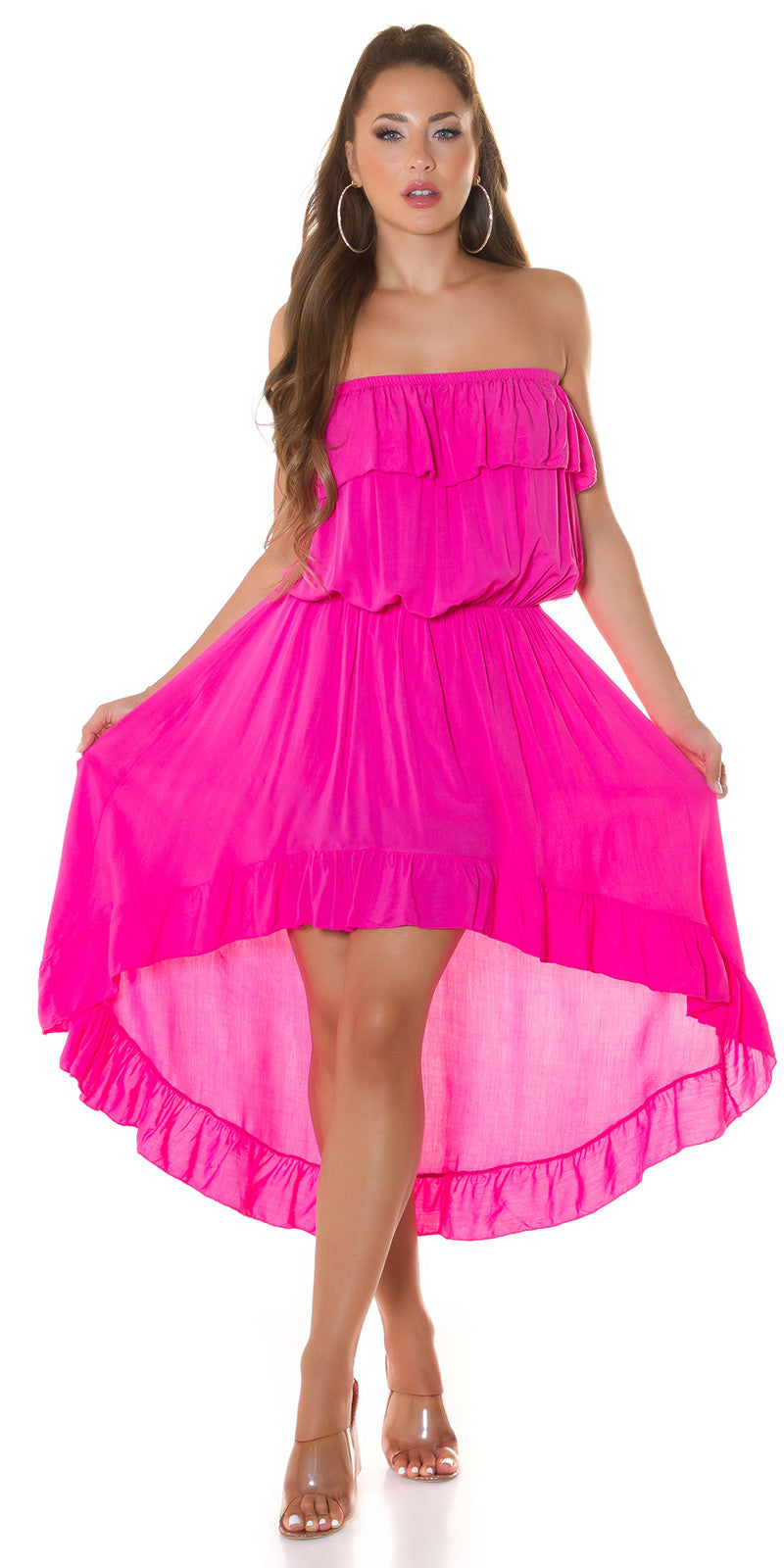 Robe Bustier Longueur Asymétrique