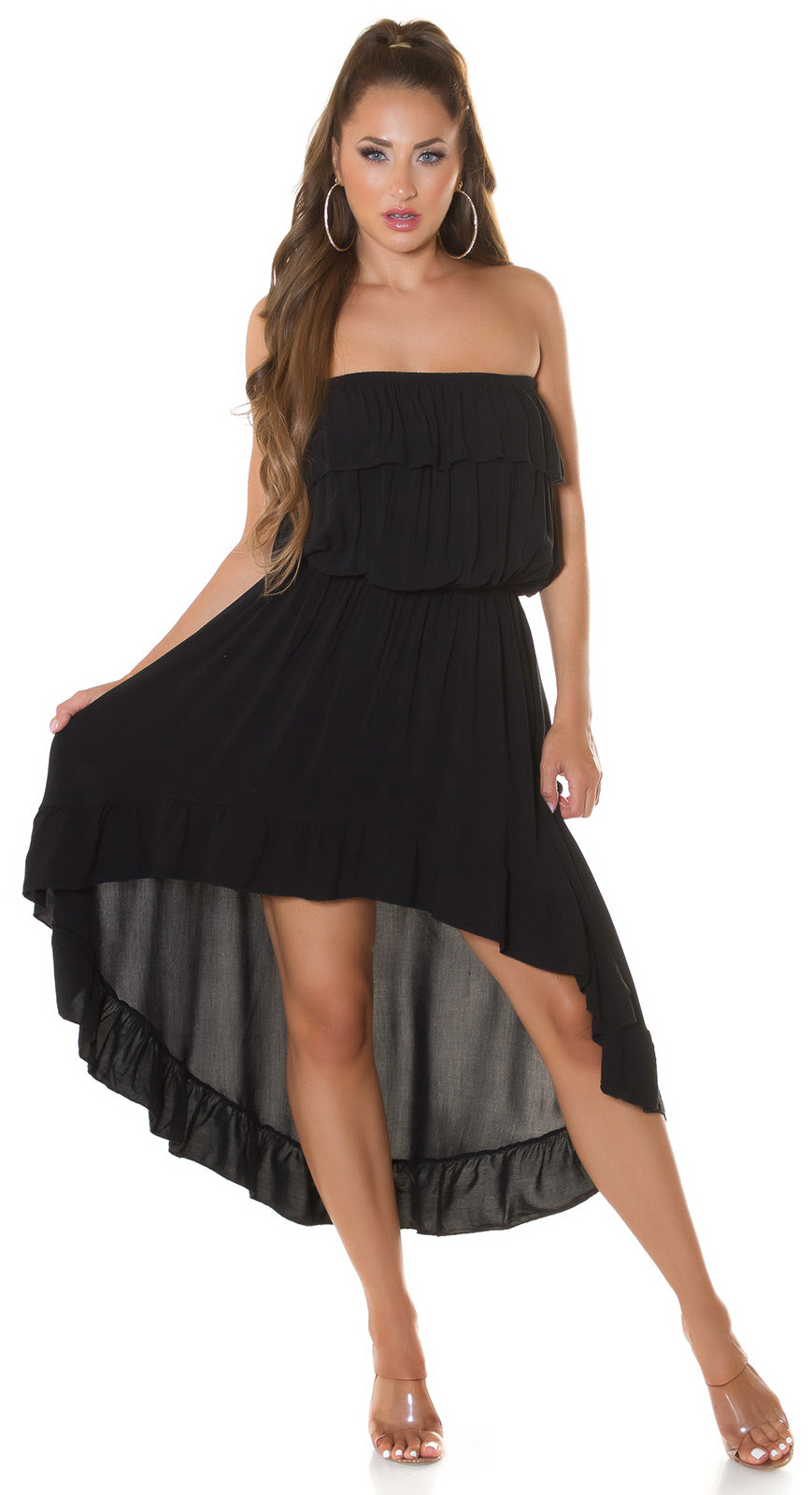 Robe Bustier Longueur Asymétrique