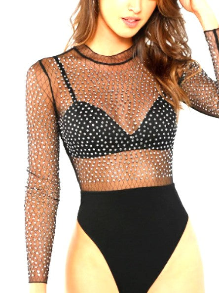 Rhinestone Bodysuit