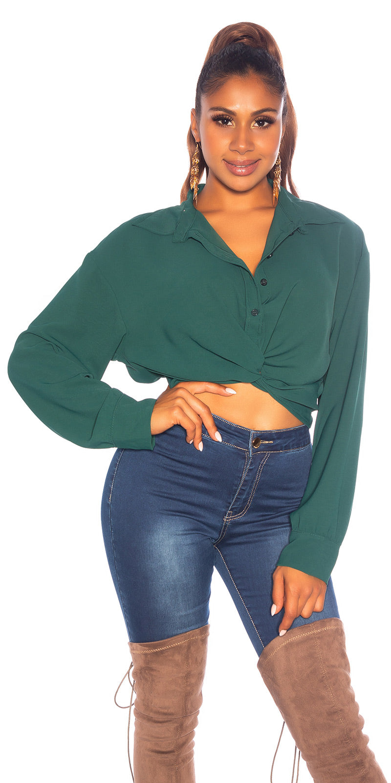 Top Chemise avec noeud