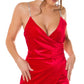 Robe Velours et Bretelles Strass