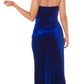 Robe Velours et Bretelles Strass