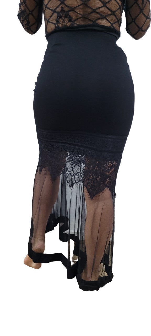 Voile and Lace skirt