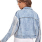 Veste en Jean Cochella à Frange
