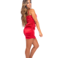 Robe Satin V Scrunch