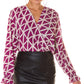Blouse à motif géométrique