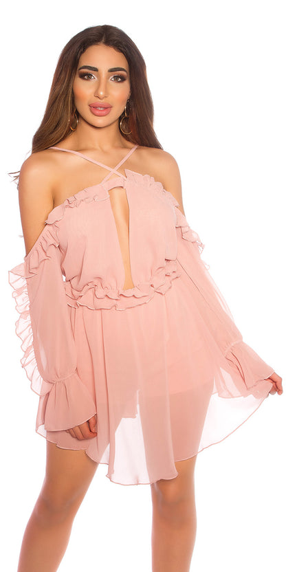 Tulle dress effect playsuit