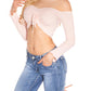 Crop Pull Off shoulder