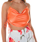 Crop Top Satin Chain