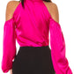 Blouse Off Shoulders à boutons