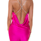 Robe Bénitier dos nu croisé