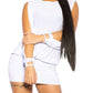 Robe manche et dos ouvert