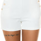 Short Taille Haute à Bouton